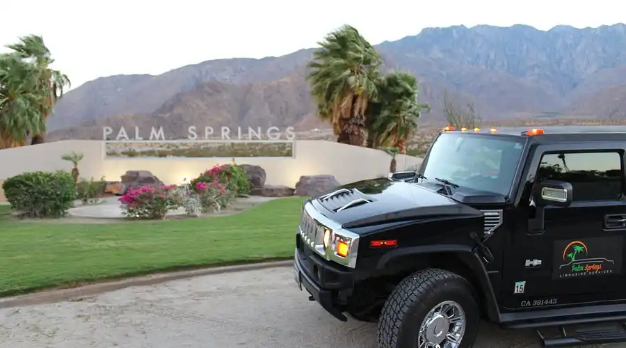 Black SUV Near Palm Springs